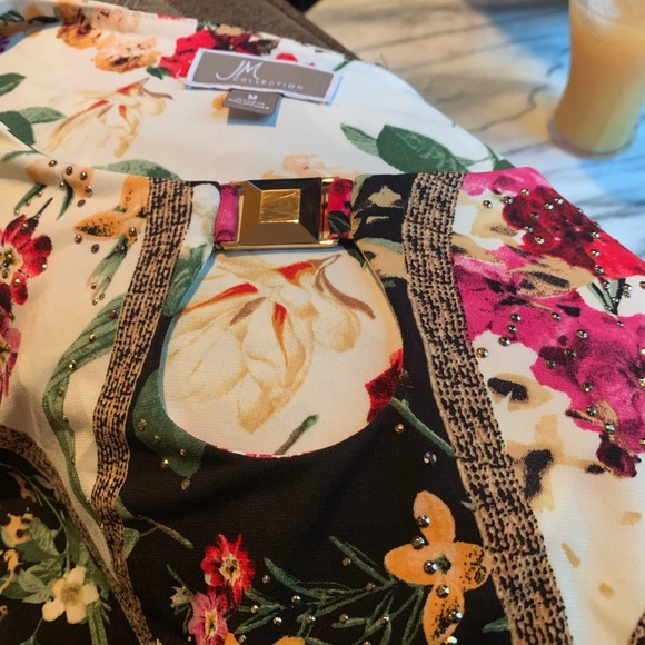 JM Collection Day to Night Blouse - Picture 15 of 16